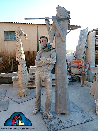 Sancelot sculpteur et la musicienne